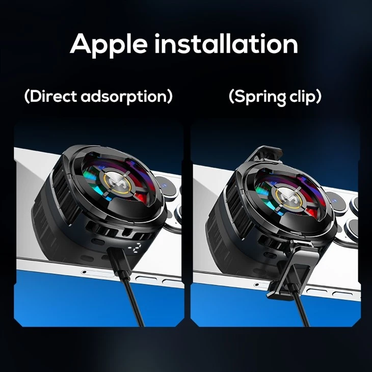 Temperature Display Mobile Phone Cooler Cooling Fan For Mobile Phone price